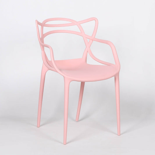 Masters Inspired Moulded Pink Dining Chair - Esmae & Rose