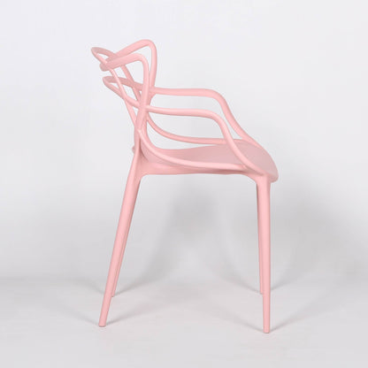 Masters Inspired Moulded Pink Dining Chair - Esmae & Rose