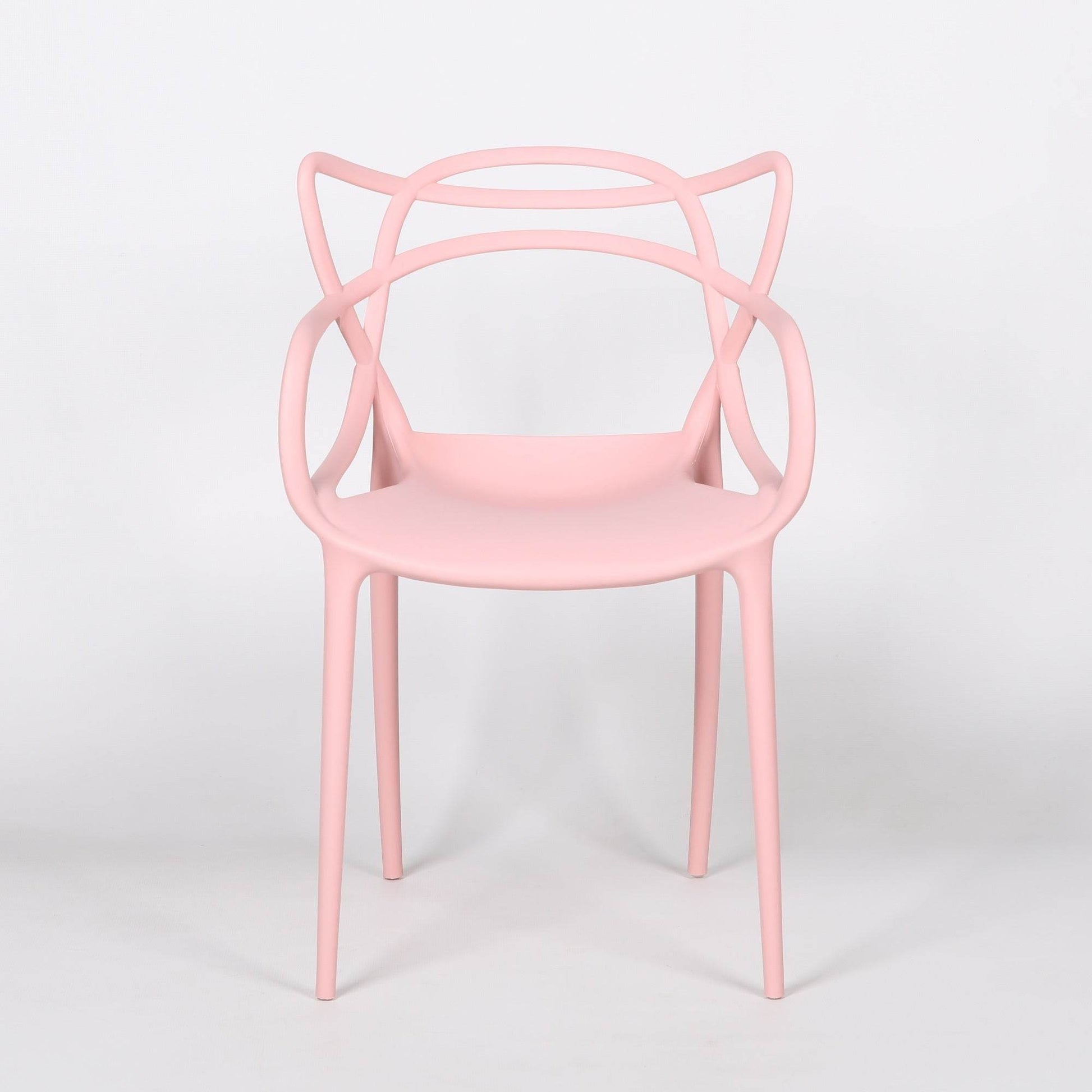 Masters Inspired Moulded Pink Dining Chair - Esmae & Rose