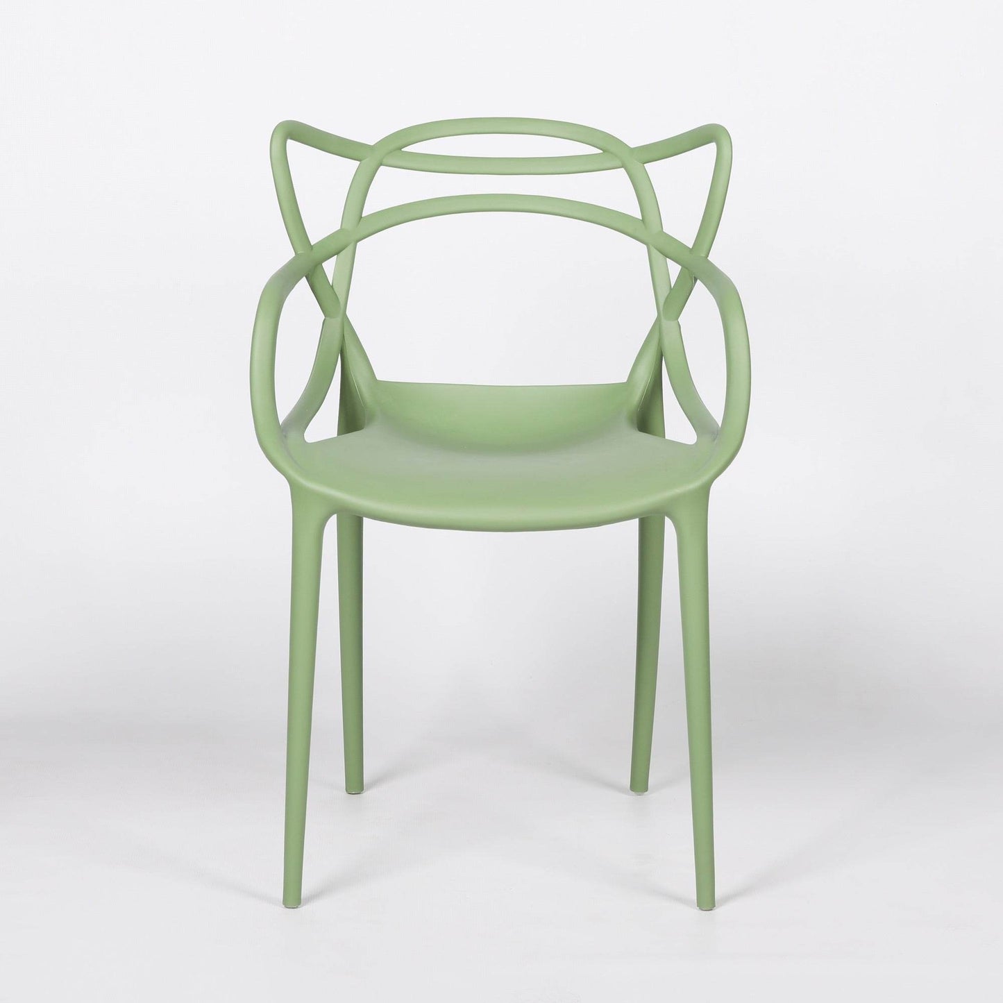 Masters Inspired Moulded Green Dining Chair - Esmae & Rose