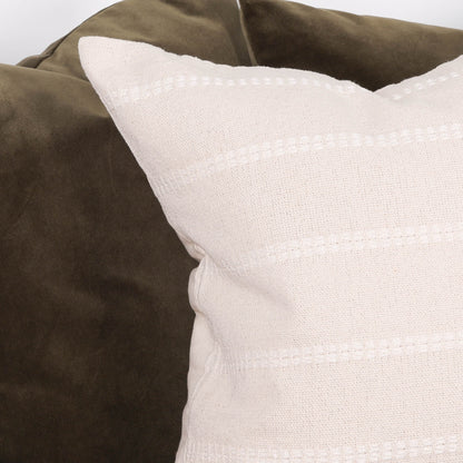 Cotton Stripe Stitching 55cm Cushion Cover
