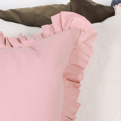 Pink Frill 55cm Cushion Cover