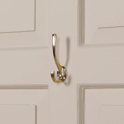 Classic Metal Polished Brass Wall Mounted Hook
