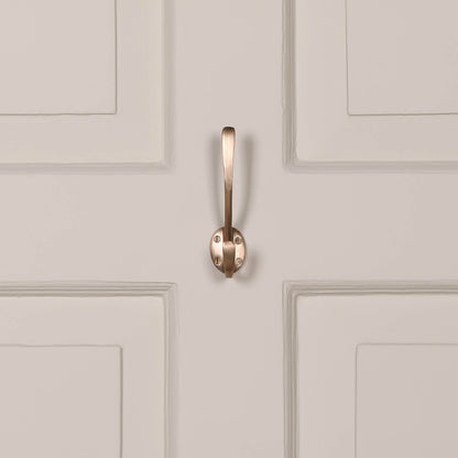 Classic Metal Antiqued Brass Wall Mounted Hook