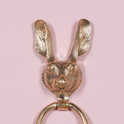 Classical Solid Brass Rabbit Hare Door Knocker Animal Country Style