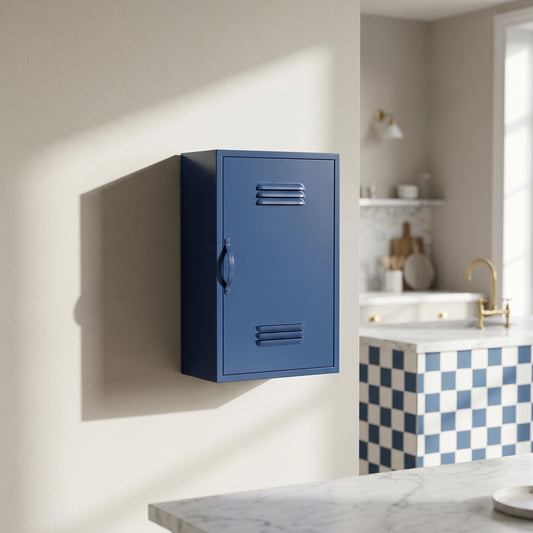 Industrial Metal Locker Wall Mount Cabinet Storage Bathroom Cupboard