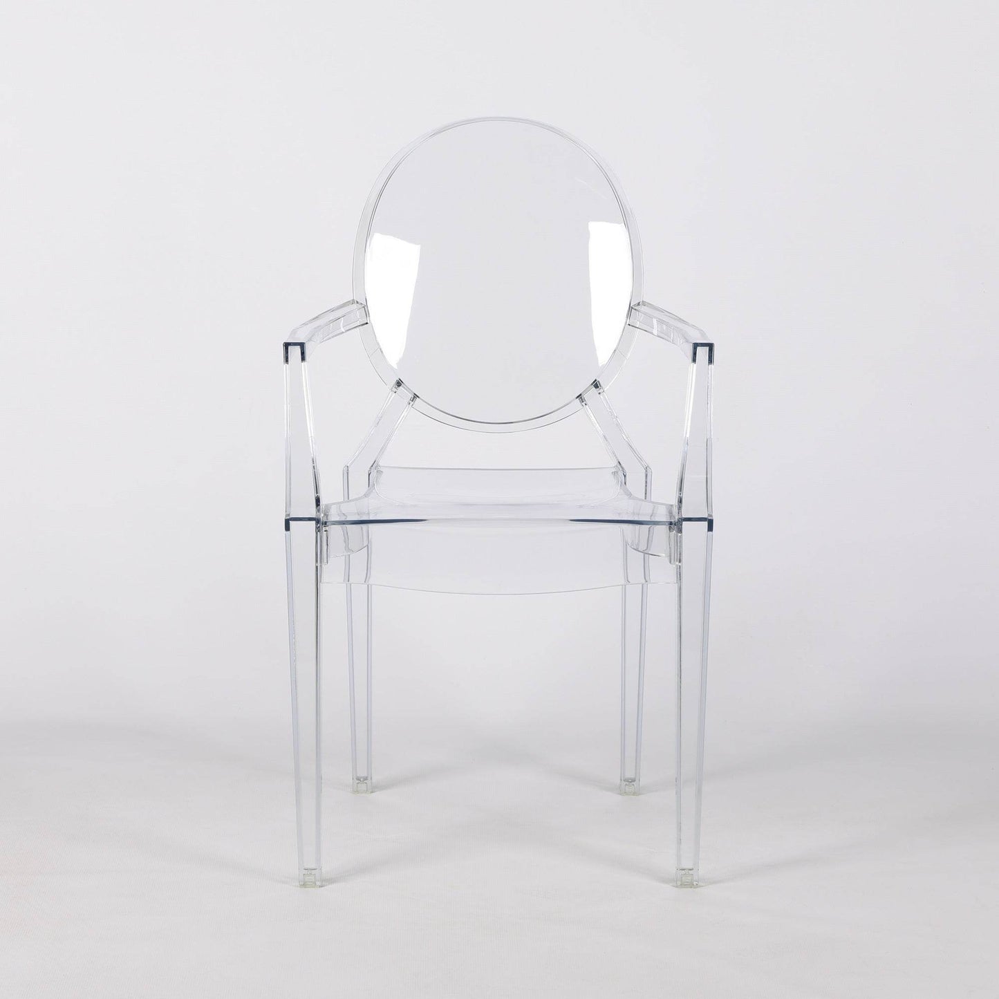 Clear Ghost Transparent Contemporary Armchair - Esmae & Rose