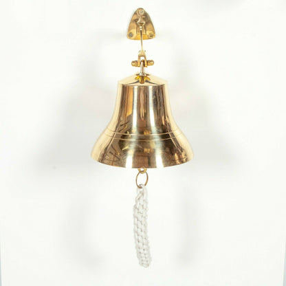 Antique Vintage Style Nautical Wall Mounted Door Solid Brass Bell Ship Pub Last Order 6" -  r4a5bu-zj.myshopify.com