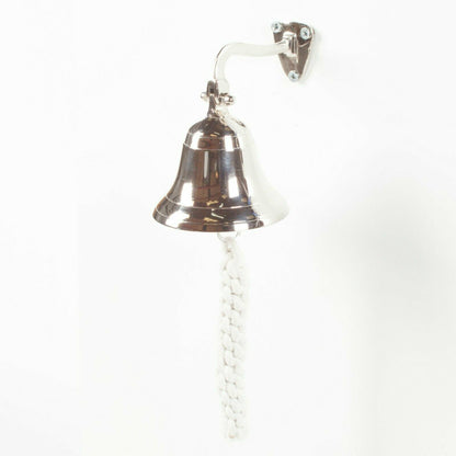 Antique Vintage Style Maritime Nautical Nickel Chrome Finish Door Wall Mounted Ship Bell  4" -  r4a5bu-zj.myshopify.com