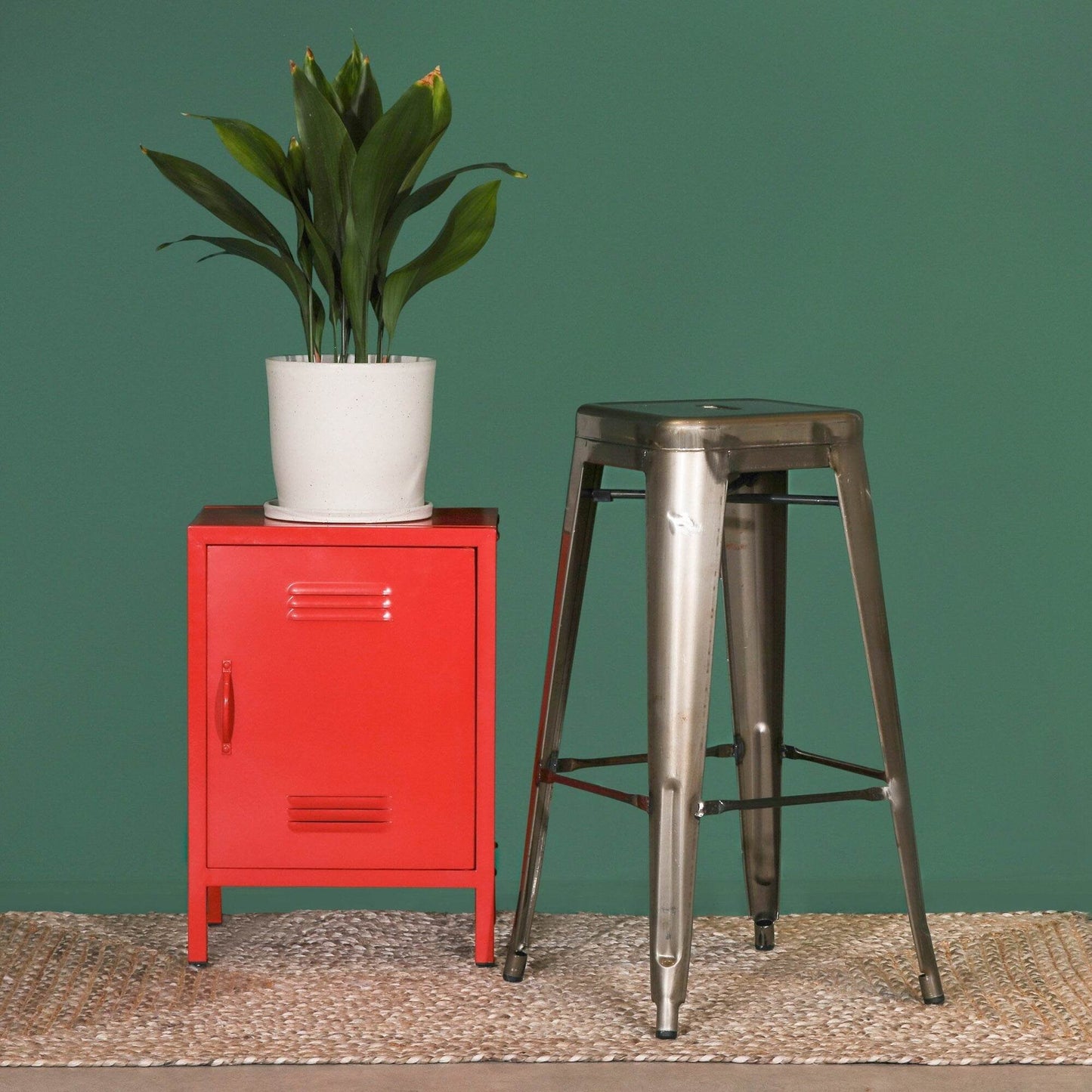 Industrial Style Steel Stackable Metal Bar Stool - Esmae & Rose