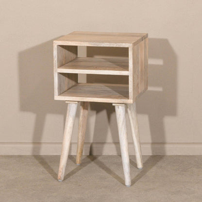 Modern Wooden Small Open Bedside Nightstand Side Table - Esmae & Rose